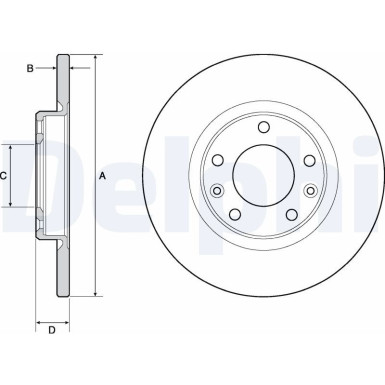Delphi Bremsscheibe BG4661C Delphi Bremsscheibe BG4661C