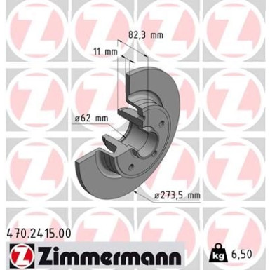 Zimmermann Bremsscheibe 470.2415.00 Zimmermann Bremsscheibe 470.2415.00