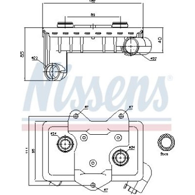 Nissens Ölkühler, Motoröl FIRST FIT 90597