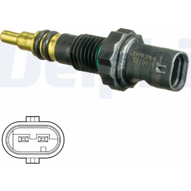 Delphi Sensor, Kühlmitteltemperatur TS10495 Delphi Sensor, Kühlmitteltemperatur TS10495