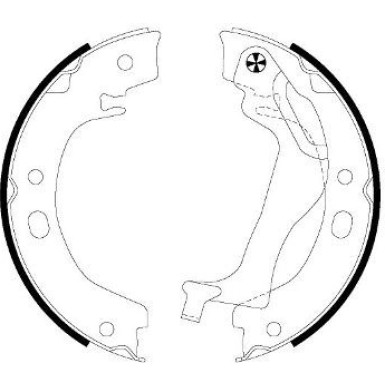 Bremsbackensatz, Feststellbremse 91066500 Bremsbackensatz, Feststellbremse 91066500