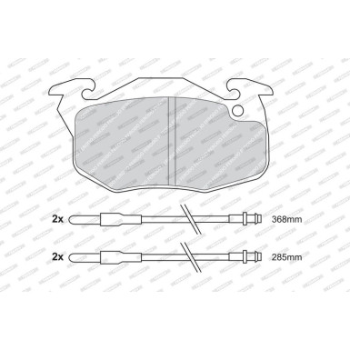 Ferodo Bremsbelagsatz, Scheibenbremse PREMIER ECO FRICTION FDB719 Ferodo Bremsbelagsatz, Scheibenbremse PREMIER ECO FRICTION FDB719