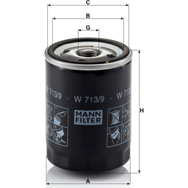 Ölfilter W 713/9 Ölfilter W 713/9
