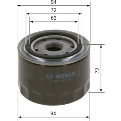 BOSCH F 026 407 024 Ölfilter BOSCH F 026 407 024 Ölfilter