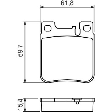 BOSCH Bremsbelagsatz, Scheibenbremse 0 986 460 965 BOSCH Bremsbelagsatz, Scheibenbremse 0 986 460 965
