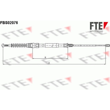 Seilzug, Feststellbremse 9250077 Seilzug, Feststellbremse 9250077