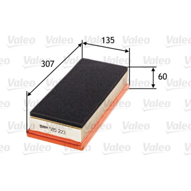Valeo Luftfilter 585223