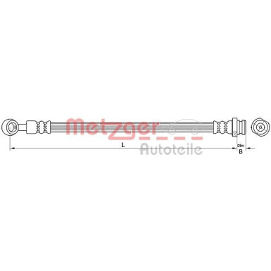 Metzger Bremsschlauch 4110672