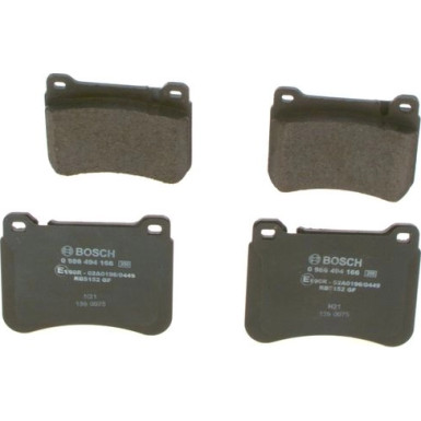 BOSCH Bremsbelagsatz, Scheibenbremse 0 986 494 166 BOSCH Bremsbelagsatz, Scheibenbremse 0 986 494 166