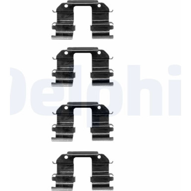 Delphi Zubehörsatz, Scheibenbremsbelag LX0372