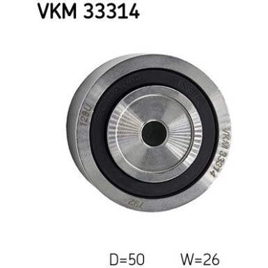 SKF Umlenk-/Führungsrolle, Keilrippenriemen VKM 33314