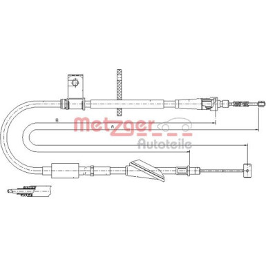 Metzger Seilzug, Feststellbremse 11.5746