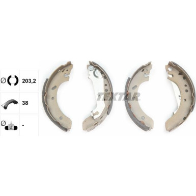 Textar Bremsbackensatz 91048900