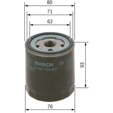 BOSCH 0 451 103 337 Ölfilter BOSCH 0 451 103 337 Ölfilter