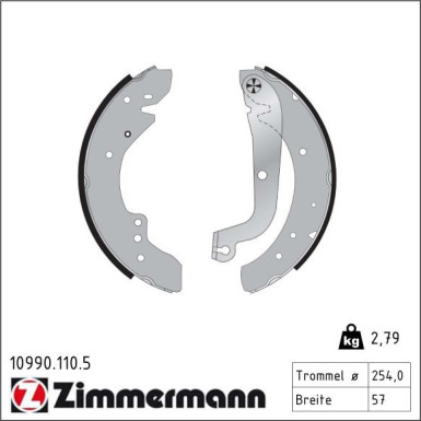 Bremsbackensatz 10990.110.5 Bremsbackensatz 10990.110.5