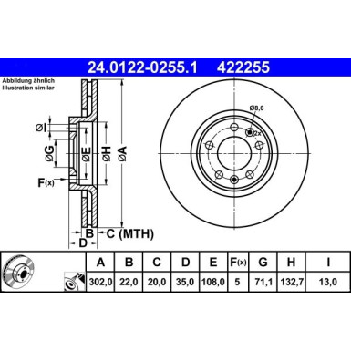 Bremsscheibe 24.0122-0255.1