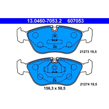 Bremsbelagsatz, Scheibenbremse 13.0460-7053.2 Bremsbelagsatz, Scheibenbremse 13.0460-7053.2