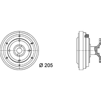 Mahle Kupplung, Kühlerlüfter BEHR Premium Line CFC 41 000P