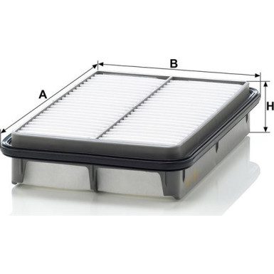 Mann-Filter 5 x MANN-FILTE Luftfilter C 2632/1 Mann-Filter 5 x MANN-FILTE Luftfilter C 2632/1