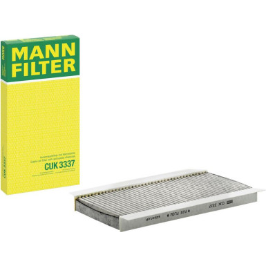 MANN-FILTER CUK 3337 Innenraumfilter, Aktivkohlefilter MANN-FILTER CUK 3337 Innenraumfilter, Aktivkohlefilter
