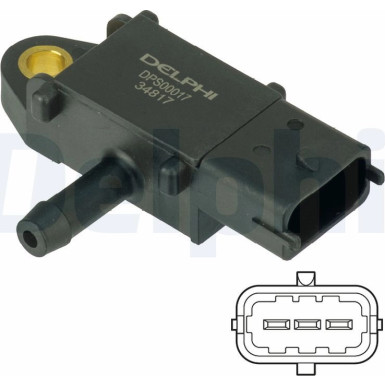 Sensor, Abgasdruck DPS00017 Sensor, Abgasdruck DPS00017