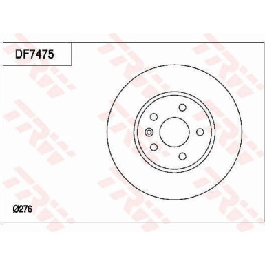 TRW Bremsscheibe DF7475