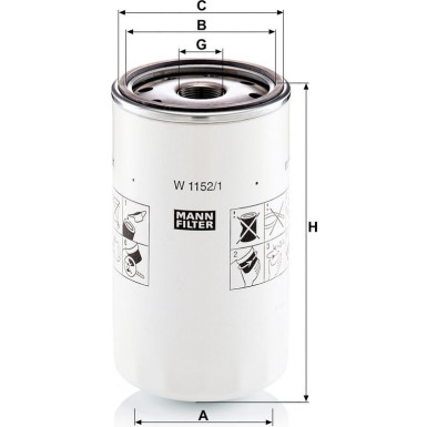 Ölfilter W 1152/1
