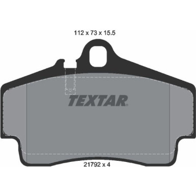 Textar Bremsbelagsatz, Scheibenbremse 2179203 Textar Bremsbelagsatz, Scheibenbremse 2179203