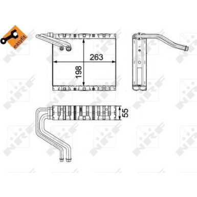 Verdampfer, Klimaanlage 36142 Verdampfer, Klimaanlage 36142