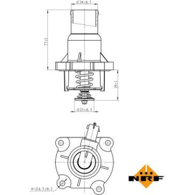 Thermostat, Kühlmittel 725030 Thermostat, Kühlmittel 725030
