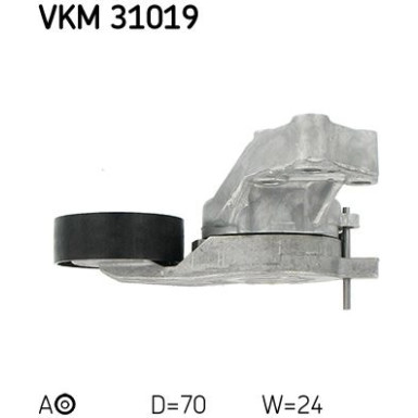 SKF Spannrolle, Keilrippenriemen VKM 31019