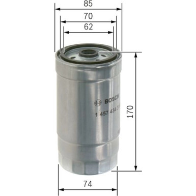 BOSCH Kraftstofffilter 1 457 434 310