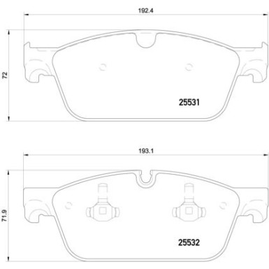 Brembo Bremsbelagsatz, Scheibenbremse PRIME LINE P 50 112