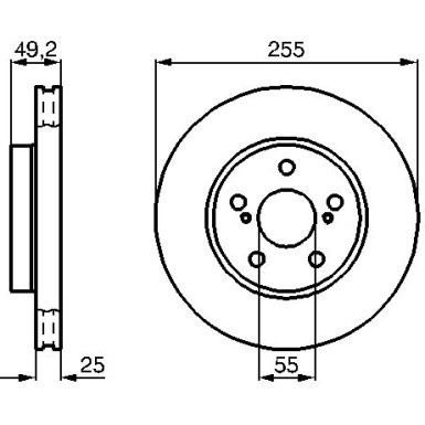 BOSCH Bremsscheibe 0 986 478 584 BOSCH Bremsscheibe 0 986 478 584