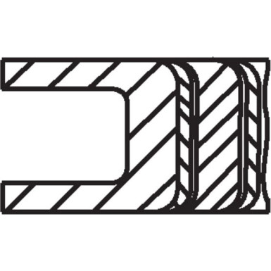 Mahle Kolbenringsatz 031 86 N0
