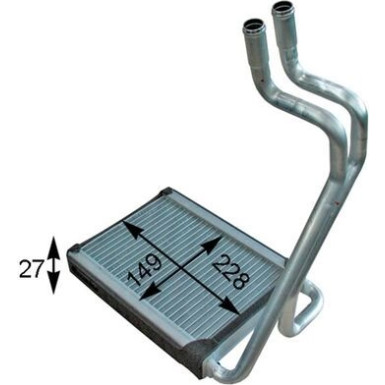 Mahle Wärmetauscher, Innenraumheizung BEHR Premium Line AH 204 000P