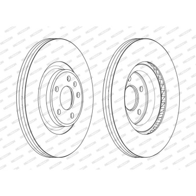 Bremsscheibe DDF2597C-1
