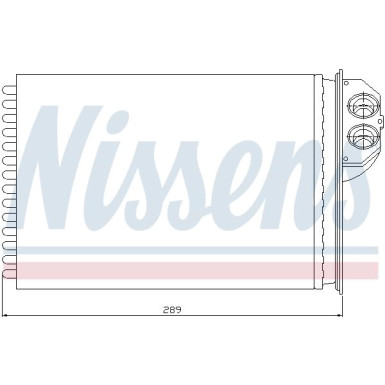Nissens Wärmetauscher, Innenraumheizung 72943