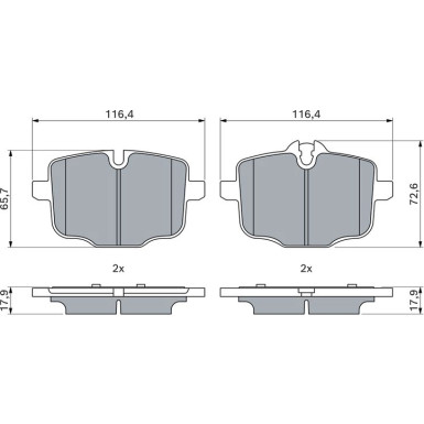 Bremsbelagsatz, Scheibenbremse 0 986 494 900 Bremsbelagsatz, Scheibenbremse 0 986 494 900