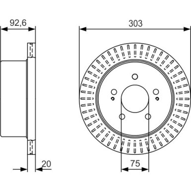 BOSCH Bremsscheibe 0 986 479 E49 BOSCH Bremsscheibe 0 986 479 E49