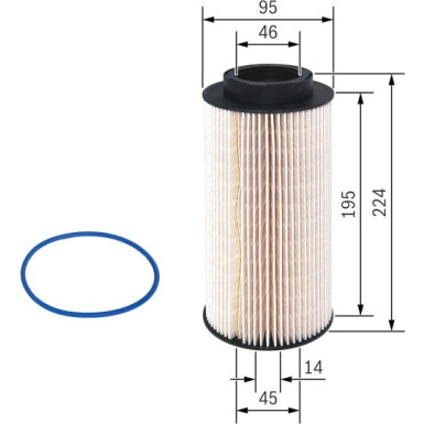Kraftstofffilter F 026 402 745 Kraftstofffilter F 026 402 745