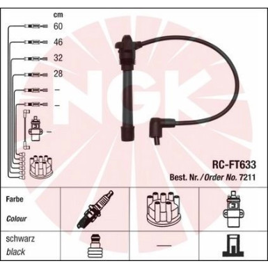 NGK Zündleitungssatz 7211