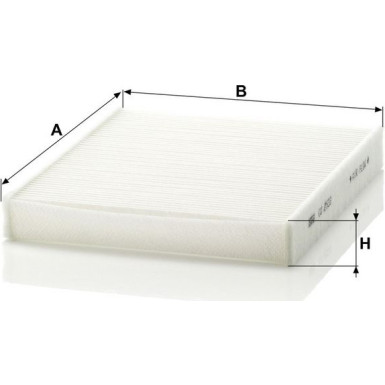 MANN-FILTER CU 2533-2 Innenraumfilter, Partikelfilter MANN-FILTER CU 2533-2 Innenraumfilter, Partikelfilter