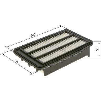 Luftfilter F 026 400 579 Luftfilter F 026 400 579