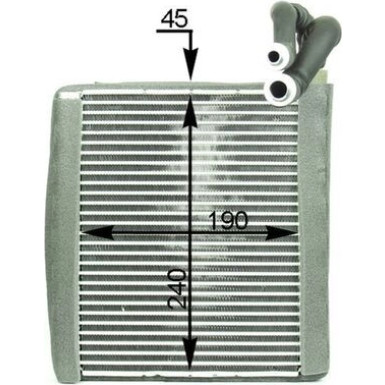 Mahle Verdampfer, Klimaanlage BEHR Premium Line AE 120 000P