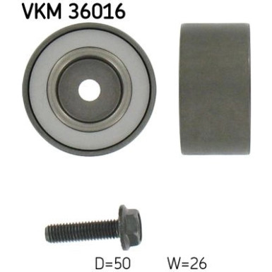 SKF Umlenk-/Führungsrolle, Keilrippenriemen VKM 36016