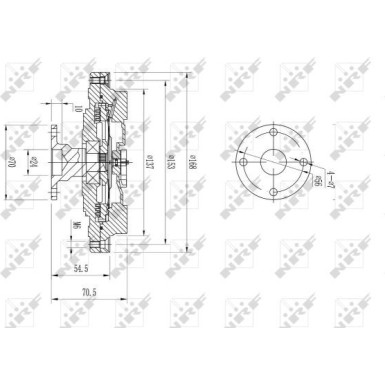 NRF Kupplung, Kühlerlüfter 49608