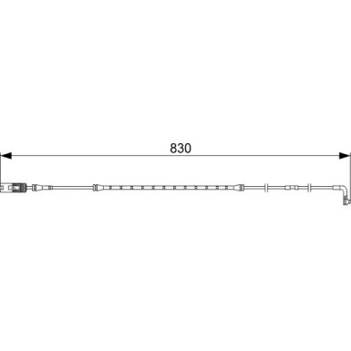 BOSCH Warnkontakt, Bremsbelagverschleiß 1 987 473 043 BOSCH Warnkontakt, Bremsbelagverschleiß 1 987 473 043