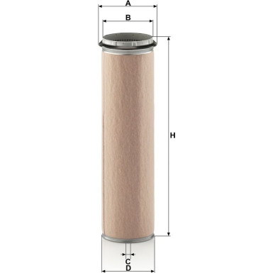 Mann-Filter Sekundärluftfilter CF 1300 Mann-Filter Sekundärluftfilter CF 1300