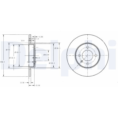 Delphi Bremsscheibe BG2454 Delphi Bremsscheibe BG2454